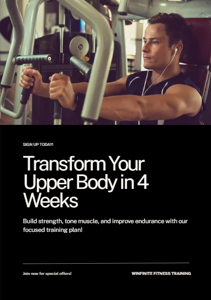 Upper Body Training Plan (4 Weeks)